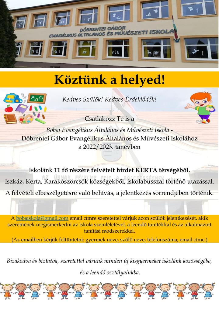 Kztnk a helyed (2022/2023)!