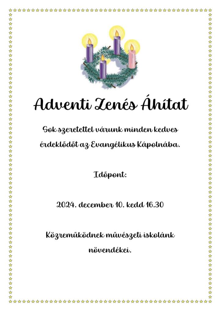 Adventi Zens htat meghv