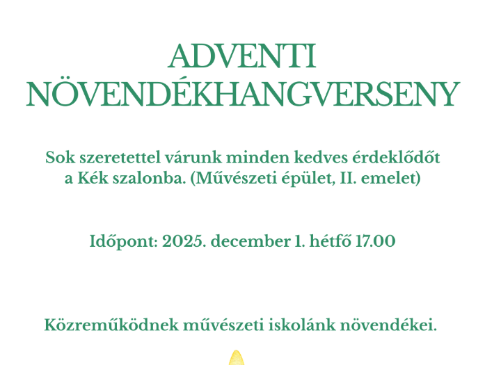 Meghv az adventi nvendkhangversenyre