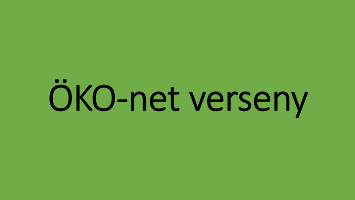 ÖKO-net verseny hirdetés
