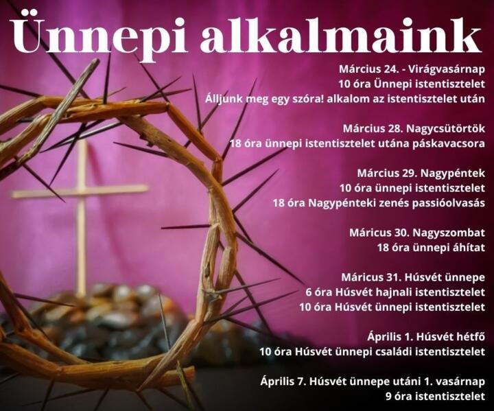 nnepi istentiszteleteink