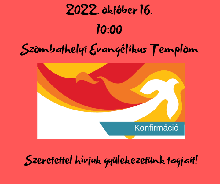 Konfirmci lesz gylekezetnkben